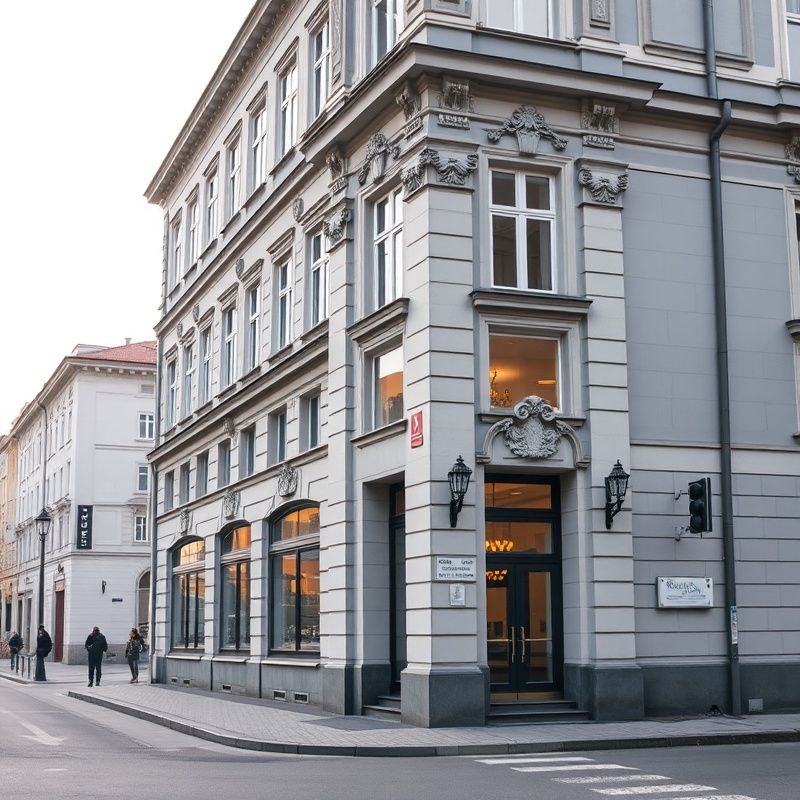 Exteriér kanceláře Českého Dílny na Nádražní 28 v Ostravě
